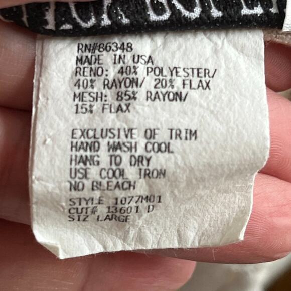 VTG NANCY BOLEN Flax Blend Embroidered Sleeveless Maxi Dress in Oatmeal SZ L - Picture 9 of 11